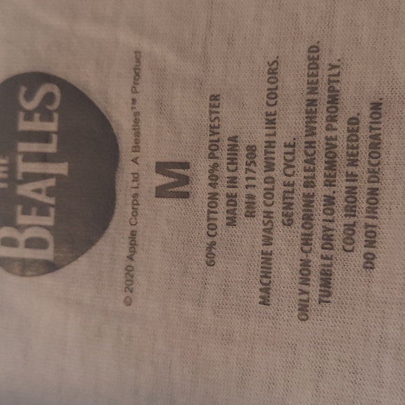 🌴FINAL SALE Beatles Let it Be Tee Cream Medium - Picture 5 of 8